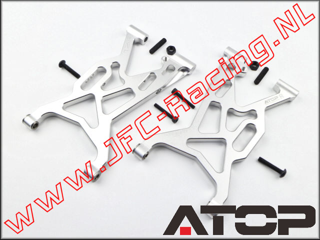 AT-5T023, ATOP Aluminium Voor Draagarm V2 (links / rechts)(Losi 5ive-T)(6061-T6-) 2st.