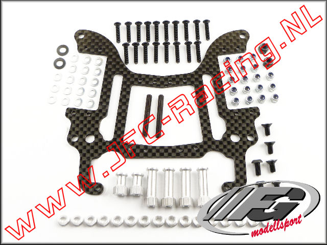 FG 1213, RC Radio Plaat Set (2010-530)(Carbon) 1st.