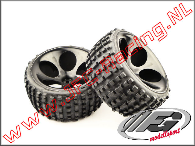 FG 60210/6, Baja Banden Gelijmd (Medium)(Ø170 x 80mm)(Zwart Velg) 2st.