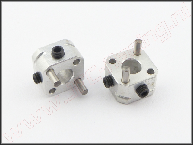 FG 6106/7, Aluminium wielmeenemers met pennen (11.5mm) 2st.