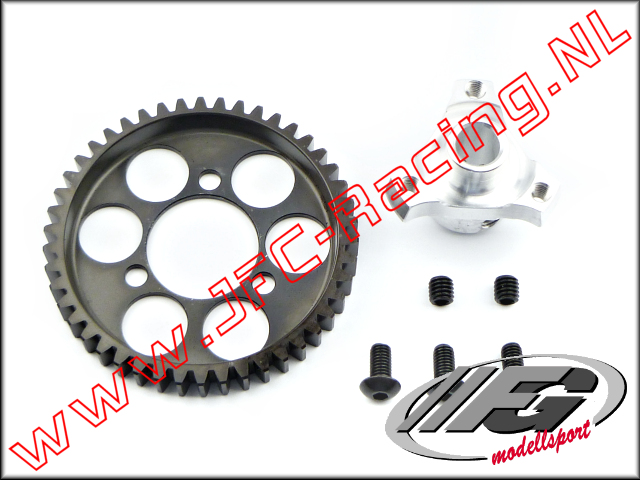 FG 6493, Stalen tandwiel 48T met alunimium meenemer 1st.