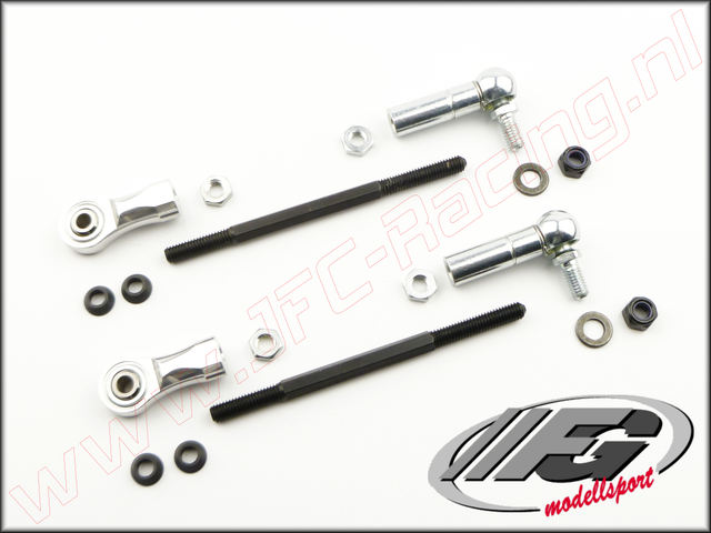 FG 67365, Kogelkop Draagarm Achter Boven (Leopard 2WD & 4WD)(M6)(staal/Aluminium) 2st,