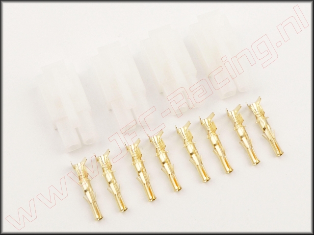 GF-1008-002, Tamiya Stekker Met Vergulde (Gold) Contacten (Male) 4st.