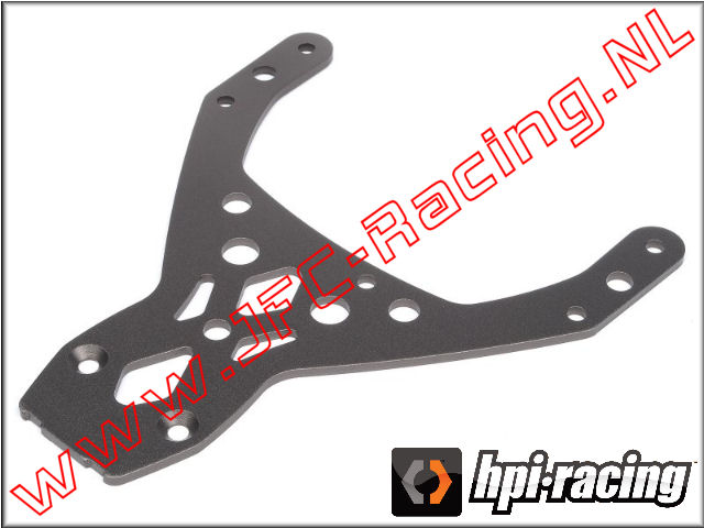 HPI 102170, Front Upper Plate (<FONT COLOR=404040>Gunmetal</FONT>) 1pcs.