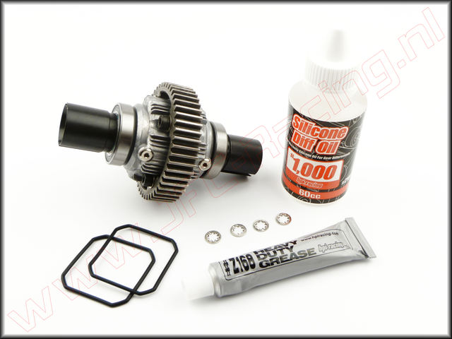 HPI 87568, Compleet aluminium differentieel set. <FONT COLOR=ff0000>Discontinued</FONT>