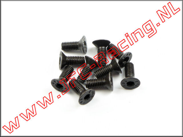 JFC 6718/10, Sechskant-Senkkopf (M4 x 10 mm) 10St.