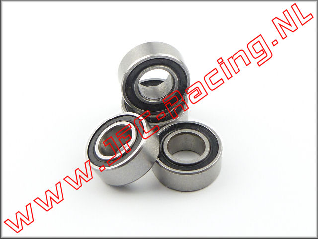 JFC B021, Kogellager HPI Servo saver (5 X 10 X 4mm) 4st.