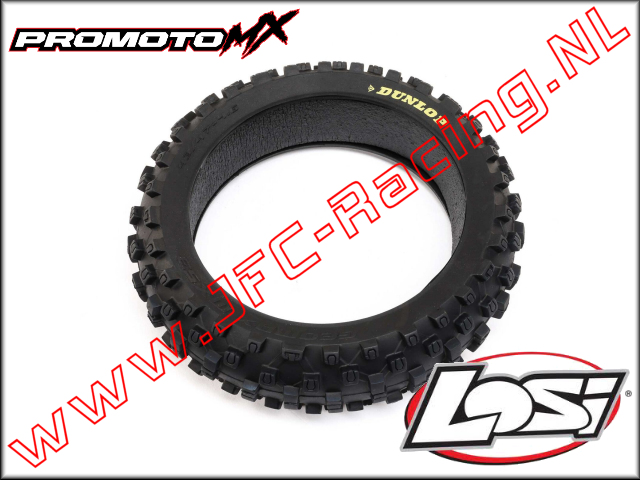 LOS 46009, Promoto-MX Dunlop MX53 Achterband Met Foam, 60 Shore 1st.