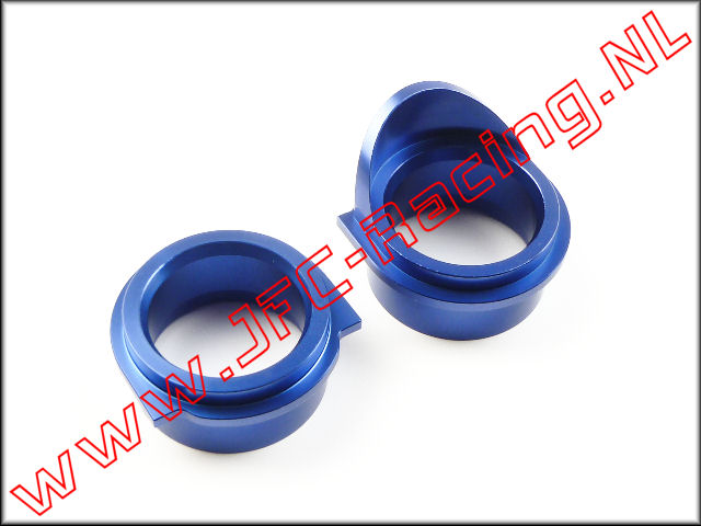 LOSB 2544, Kogellager Schalen (Differentieel Achter-as)(Aluminium)(<FONT COLOR=0000ff>Blue</FONT>)(5ive-T) Set.