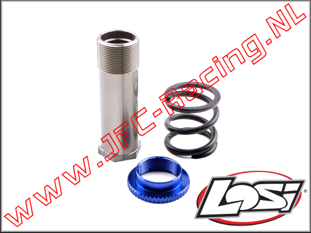 LOSB 2553, Servo Saver Hülse / Feder / Unterlegscheibe (Aluminium / Stahl) (5ive-T) Set.