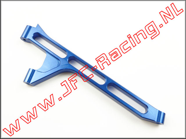 LOSB 2560, Chassis Steun (Voor-as)(Aluminium)(<FONT COLOR=0000ff>Blue</FONT>) 1st. <BR><FONT COLOR=ff0000>Discontinued</FONT>
