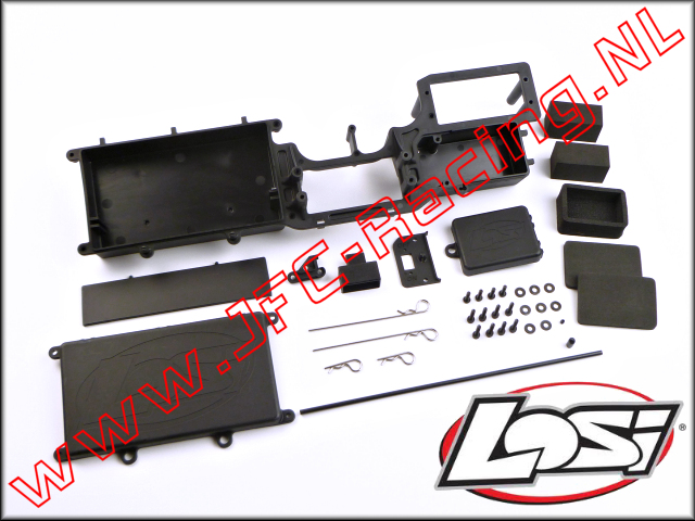 LOSB 2585, Radio Box (RC Box)(Kunststof) Set. LOSB 2585, Radio Box (RC Box)(Kunststof) Set.