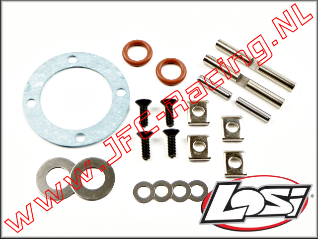 LOSB 3203, Differentieel Pakking Met Diverse Delen (Voor-as / Center / Achter-as) Set.