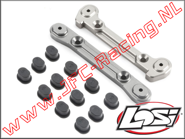 TLR 254001, Verstelbare Draagarm Pen Houder Met Inserts (Achter-as)(TLR 5IVE-B / 5IVE-T / Mini WRC) 1Set.