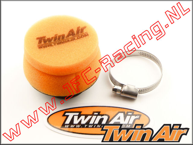 TWA 158883, Twin Air Luchtfilter met RVS Klemring (Ø75 x 40mm)(15mm schuim)(Ø50mm Rubber) 1st.