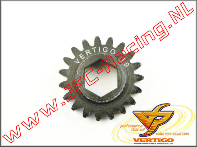 VTG 101119, Vertigo 19T Steel Pinion gear (12mm Hex Drive Clutch Bell) 1st.