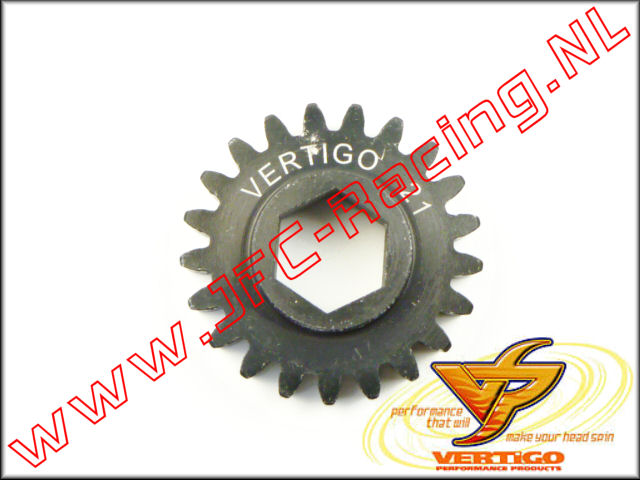 VTG 101121, Vertigo 21T Steel Pinion gear (12mm Hex Drive Clutch Bell) 1st.